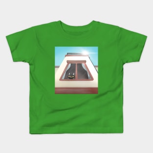 Peek from the window Kids T-Shirt